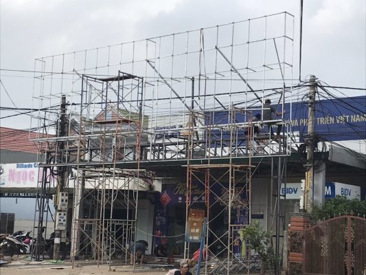 in ấn thiết kế quảng cáo thi công tại ngân hàng BIDV DakNong